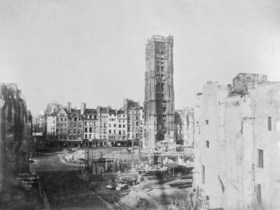 Tour Saint-Jacques la Boucherie, Paris, 1853 by Henri Jean Louis Le Secq